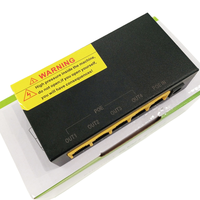 Extensor POE Gigabit de 5 Puertos, Repetidor Router de 10/100Mbps con Distancia de Transmisión de 100m, Garantía de 2 Años, Switches de Red 104JL