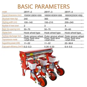 Factory direct supply tractor driven peanut seeds planting machine multi row corn seeder
