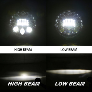ไฟหน้ามอเตอร์ไซค์ LED ทรงกลม 7 นิ้ว รุ่นใหม่ ปรับแสงสูง-ต่ำได้ ไฟหน้ามอเตอร์ไซค์สว่างที่สุด 7 นิ้ว สำหรับ <span class=keywords><strong>BMW</strong></span> R NineT <span class=keywords><strong>R9T</strong></span> - Product Image 5