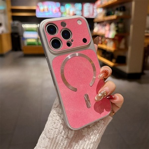 Funda de Cuero Magnética Antigolpes para iPhone 17 Plus, 15, 14 Pro Max, Estilo Ejecutivo y Cowboy, Colores Puros, para iPhone 16, 15, 14 - Product Image 4