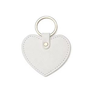 Porte-clés rond en cuir PU personnalisé avec logo populaire, porte-clés en cuir imprimé pour sac, porte-clés en cuir vierge anti-perte - Product Image 2