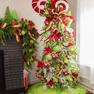<span class=keywords><strong>Sapin</strong></span> de Noël pliable, <span class=keywords><strong>Sapin</strong></span> de Noël fantaisie pré-éclairé, Ornement de <span class=keywords><strong>sapin</strong></span> de Noël artificiel vert citron avec sommet pliable - Product Image 3