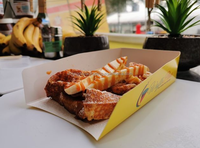 Plateau jetable en papier kraft pour aliments, résistant à la graisse, pour gaufres aux œufs, hot-dogs, à emporter