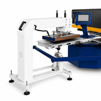 Machine d'impression sérigraphique ovale monochrome avec imprimante numérique, machine d'impression hybride pour t-shirts destinée aux usines de vêtements
