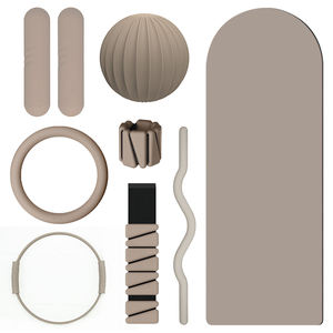 Heim-Fitness-Zubehör Pilates-Yoga-Set: Silikon-Power-Ring, Pilates-Stab, Hantel, Widerstandsband, Yogaball, Fußgewichte, Yogamatte - Product Image 1