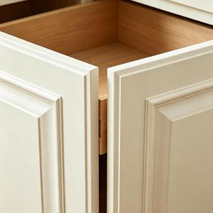 Diseño de Mueble de Cocina de Pared Pequeño, Portátil, Moderno, de Madera Personalizado, con Panel Elevado Blanco Único - Product Image 6