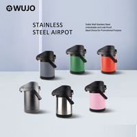 Termo/Dispensador de Café/Taza de Mate de Acero Inoxidable de Doble Pared WUJO para Paraguay, Argentina, Perú, Chile y Colombia