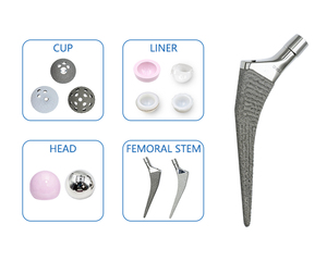 Sistema de Reemplazo <span class=keywords><strong>Total</strong></span> de Cadera Anatómico Profesional de Grado Médico Sin Cemento, Implantes Quirúrgicos de Titanio con Recubrimiento de HA para Fracturas - Product Image 6