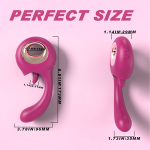 Vibrador con Lengua para Mujeres, Vibración Fuerte, Estimulador Preciso del Punto G, Palo Masturbador, Silicona Impermeable, ABS Eléctrico - Product Image 3