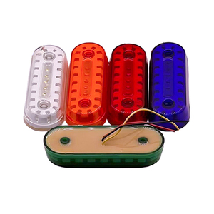 Feu <span class=keywords><strong>de</strong></span> position latéral LED ovale, anneau néon halo, feu <span class=keywords><strong>de</strong></span> <span class=keywords><strong>gabarit</strong></span> pour <span class=keywords><strong>remorque</strong></span>, clignotant bicolore pour camion et camping-car 12V 24V - Product Image 1