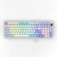 Clavier mécanique sans fil BT5.0 de haute qualité OEM 97 touches + bouton 2.4Ghz multi-appareils avec bouton pour Win/iOS/Android