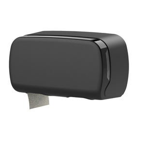 Wisekleen Distributeur de mouchoirs mural en plastique ABS/<span class=keywords><strong>PP</strong></span> Maxi Twin Jumbo Roll 4 Options Changeable Core Toilet Roll Holder - Product Image 4