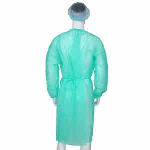 Unisexe Non-Woven pp Pe White Gowns Robe d'isolation jetable isolée pour adultes - Product Image 4