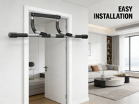 FORTUNE LAND - Barra de Entrenamiento Plegable y Resistente para Colgar en la Puerta, con 1 Año de Garantía, para Uso Doméstico