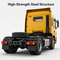 Tête de tracteur Shacman X5000 6x4 d'occasion de qualité industrielle 550 CV, remorqueur remis à neuf pour les infrastructures, camion tracteur 6x4 RHD