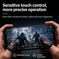 Manchettes de jeu pour les doigts conçues spécifiquement pour les jeux mobiles ; absorbant la transpiration, antidérapantes et très sensibles.