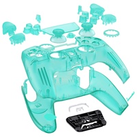 Coque de boîtier complète transparente EXtremeRate pour contrôleur PS5 BDM-030/040/050-coque avant arrière transparente avec Kits de boutons