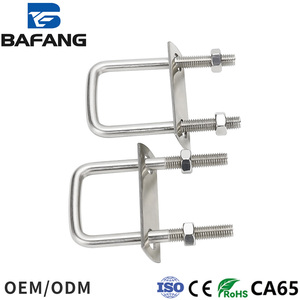 304u vuông kẹp đặt thép không gỉ hình chữ U vuông kẹp góc bên phải hình chữ U Vít Bolt vuông kẹp m6m8m10m12 - Product Image 3