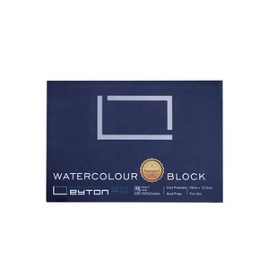 Nghệ Sĩ Chuyên Nghiệp Giấy Màu Nước Pad Nóng Lạnh Ép Leyton 300 Gam 350 Gam 450 Gam Gsm 4K 8K 16K 100% Bông Watercolour <span class=keywords><strong>Sketchbook</strong></span> - Product Image 4