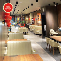 Ensemble de meubles de restaurant commercial personnalisés de haute qualité, tables et chaises modernes pour café, bois massif, salon d'hôtel