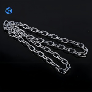 Cadena de Acero Aleado Galvanizado Soldado, Cadena de Eslabones de Acabado Simple de Alta Resistencia para Barandillas Metálicas - Product Image 2