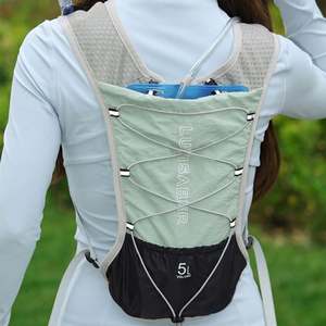 Chaleco Multifuncional para Correr al Aire Libre, Chaleco de Seguridad Transpirable con Mochila para Maratón y Trail, Chaleco Reflectante con Bolsa de Hidratación - Product Image 5