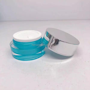 UV kaplama çift duvar akrilik krem kavanoz şeffaf plastik akrilik losyon şişesi ve cilt bakımı kozmetik ambalaj için krem kavanoz - Product Image 5