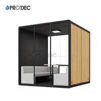 Cabines Acoustiques Professionnelles pour Réunions - Mobilier de Bureau Mobile pour 8 Personnes - Cabines Insonorisées