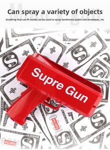 Nuevos Juguetes, Divertido Cañón de Dinero Falso, Lanza Billetes con Efecto Brillante, Pistola de Dinero Personalizable con Logotipo para Bodas y Fiestas - Product Image 6