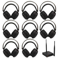 Nouveauté Casque de fête silencieuse avec qualité sonore HiFi, son stéréo 3D, casque à changement de couleur, annulation de bruit AI