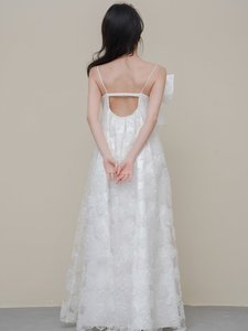 Robes de mariée haut de gamme pour mariages de niche, légères, amples et amincissantes, avec bretelles sexy, pour femmes - Product Image 2