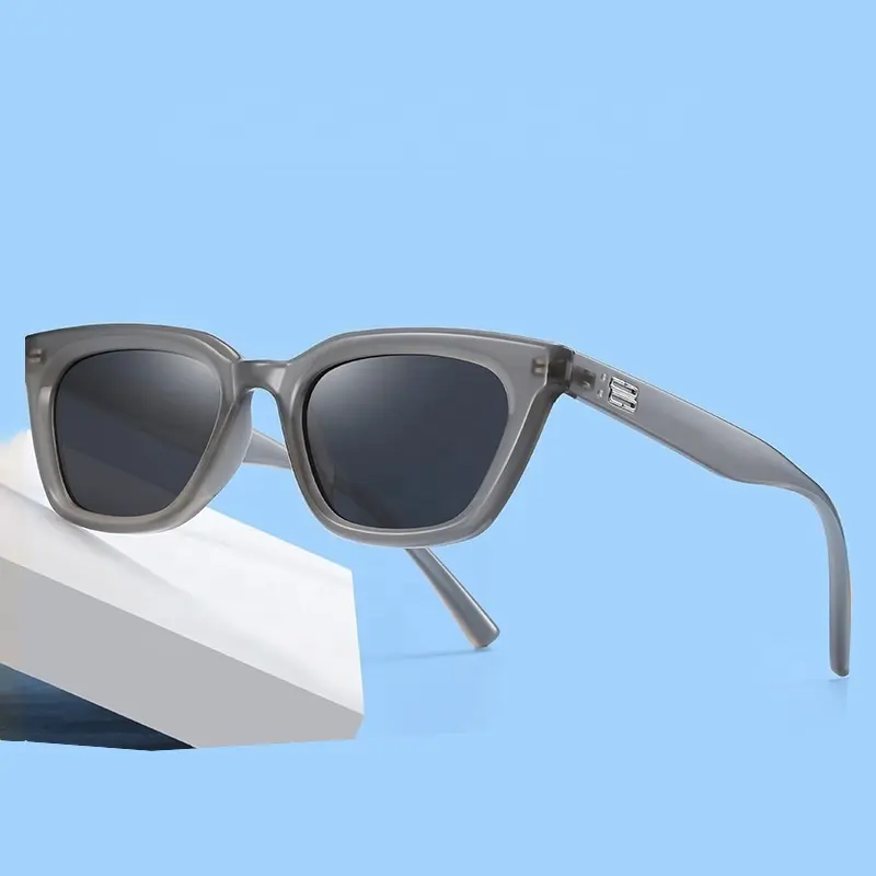 2023 nuevas gafas de sol TAC Street Photo para hombres y mujeres tendencia marco pequeño UV400 gafas de sol polarizadas Anti UV