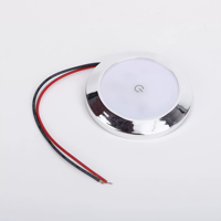 Plafonnier LED pour bateau à fixation par vis, étanche, avec interrupteur tactile, pour navire, marine, camping-car, éclairage intérieur