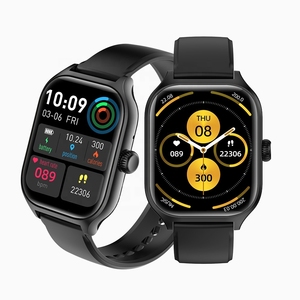 Montre connectée C28 Pro avec écran carré <span class=keywords><strong>de</strong></span> 2,01 pouces, grand écran, étanche IP65, appels Bluetooth, suivi du rythme cardiaque, suivi du <span class=keywords><strong>sommeil</strong></span>, fitness pour hommes et femmes - Product Image 1