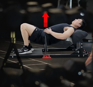 Ticari spor Fitness ekipmanı kalça itme makinesi kalça Up eğitmen makinesi ganimet popo eğitim - Product Image 5
