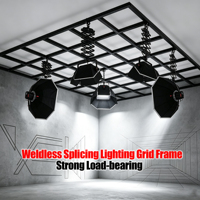 Système de treillis d'éclairage modulaire portable professionnel pour studio de diffusion en direct et configuration de fond de scène photographique