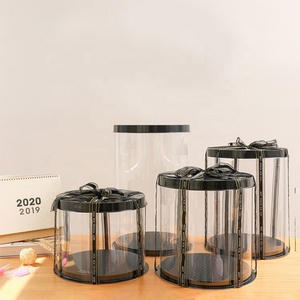 Custom Food Grade Custom Transparent PET Plastic <b>Round</b> Clear Cake <b>Boxes</b> in Bulk - Product Image 4