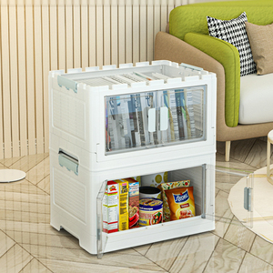 Home Multipurpose Clear Plastic Stackable Storage Container Bin Box with Lid