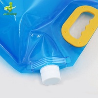 Sachet d'Emballage Alimentaire et Boissons Sans BPA, 2.5L 3L 5L, Transparent, pour Liquides, avec Bec Verseur et Poignée
