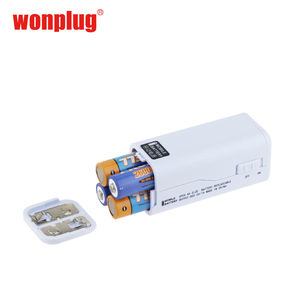 Wonplug 휴대용 전원 은행 USB 여행 충전기 <span class=keywords><strong>AA</strong></span> 배터리 5V 휴대 전화 충전기가있는 미니 비상 야외 모바일 충전기 - Product Image 3