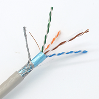 Cable de Red para Interiores/Exteriores de Alta Velocidad, 4P*0.57mm, Cobre Puro CCA Cat5E/Cat6A/Cat7, 1000 pies, Personalizado