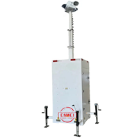 Torre de cámara móvil Panel solar portátil Cámara portátil Cctv Cuboid para monitoreo de sitios de construcción