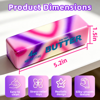 Jouet anti-stress en forme de beurre, durable et moelleux, à rebond lent, compressible et résistant