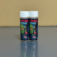 Botol Plastik Transparan Berbentuk Pipih Kapasitas Kecil 3.5g dengan Tutup Sekrup untuk Sampel Produk Mandi.