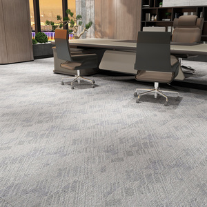 Factory Direct Self-Adhesive Office Floor Squares Carpet Tile Commercial Printed Cut Pile Washable for Home Use - Product Image 1