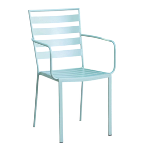 CHAISE SANTORINI EVO EN ACIER VERT MENTHE - Product Image 1