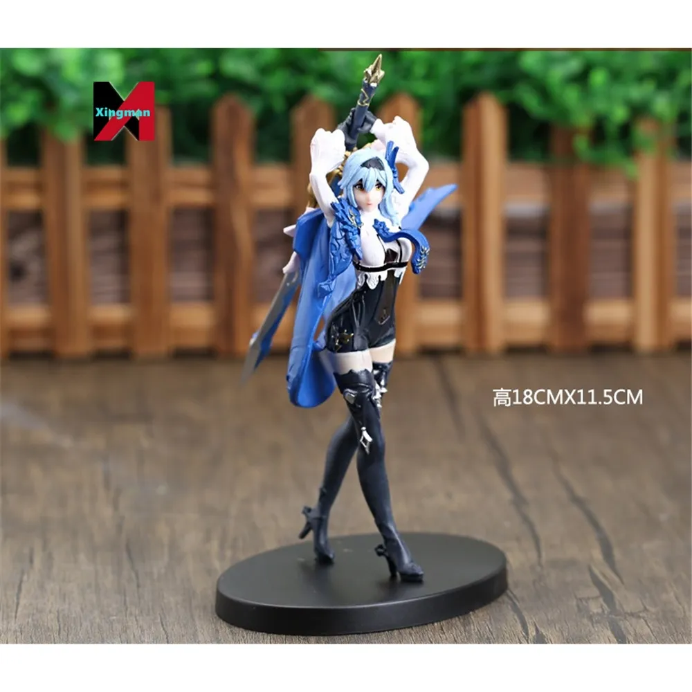 Genshined Impact Pvc Collectible Paimon Eula anime figurines d'action Cartoon Character Model Toy