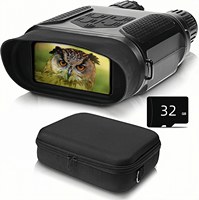 Binoculares Digitales de Visión Nocturna Infrarroja con Cámara de 8MP 1080p y Pantalla de 3'' con Funciones de Videocámara para Uso Diurno/Nocturno