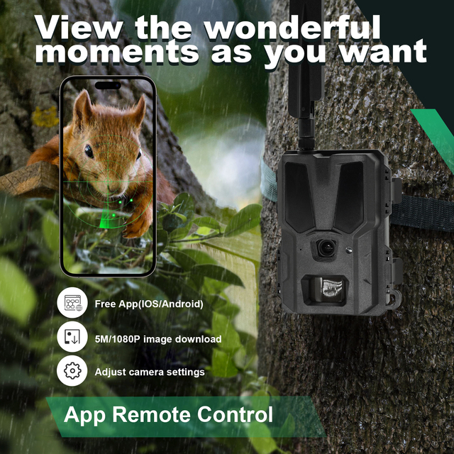 AI Intelligent 4G Wildlife Hunting Camera 1080P 940nm Invisible IR Night Vision with Cloud Storage for Outdoor Use