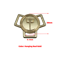 Logo personnalisé Bikini Triangle Boucle Bretelles Inset OEM ODM Etiquettes Métalliques Miroir Brillant Quincaillerie de Natation de Qualité Supérieure